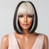 BERON Green Bob Wigs for Women Short Straight Hair Wig