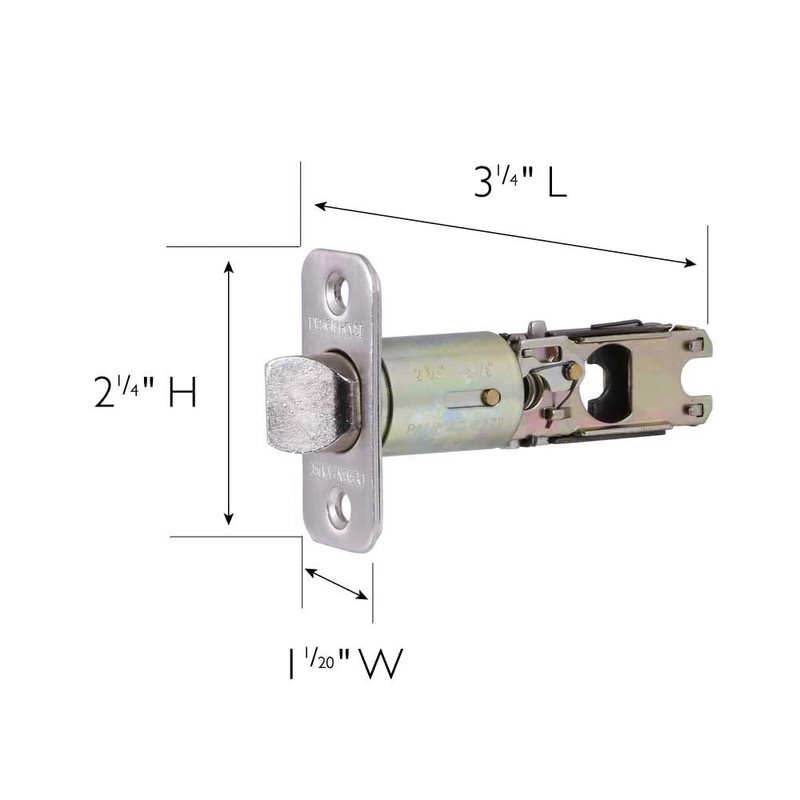 Design House 790253 Pro 2-Way Adjustable Round Corner Replacement Passage
