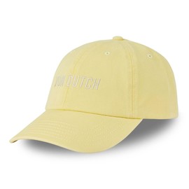 Von Dutch Men's & Women's Cap, Dad Adjustable Cap with Strapback, Yellow, One Size