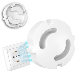 Sockets Child Lock – (24 Pieces for Plugging) Socket Protection for Plugging in – Socket Safety for Baby and Children without Gluing – White