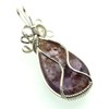 Super 7 Gemstone Sterling Silver Wire Wrapped Pendant