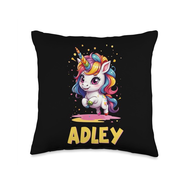 ADLEY MERCH UNICORN DESIGN Throw Pillow