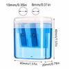 12 Pack Mini Colored Dual-Holes Pencil Sharpener, Manual Pencil Sharpener