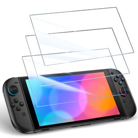 OULEKE Switch 2用 ガラスフィルム 【3枚入り】 スイッチ2 強化 ガラス 保護 フィルム 旭硝子製 強靭9H 極薄 撥水撥油 指紋・飛散防止 気泡ゼロ ケースと干渉せず 目の疲れ軽減 貼り付け簡単 高透過スクリーン保護 Switch2 フィルム