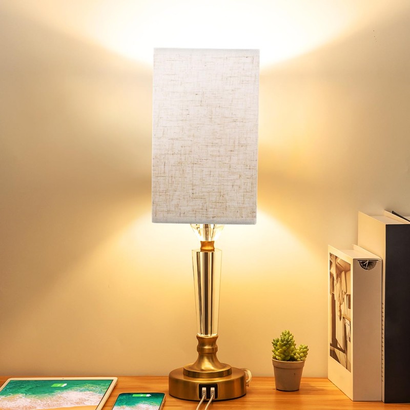 Housoutil Beige Square Lampshade, E27 Lampshade, Floor Lamp, Square, for