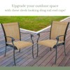 Sling Rail End Caps, Furniture Sliders, Fits Agio Brand Patio