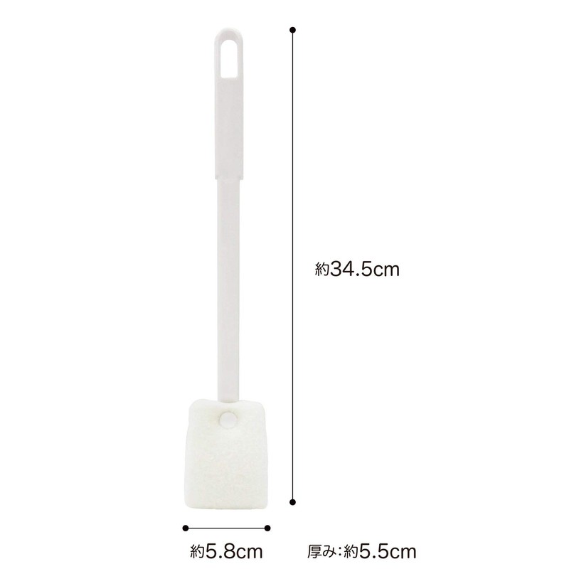 オーエ スリフト トイレブラシ ソフト ホワイト 約34.5×5.8×5.5cm