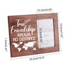 FINGERINSPIRE Picture Frame True Friendship Knows No Distance 10 x