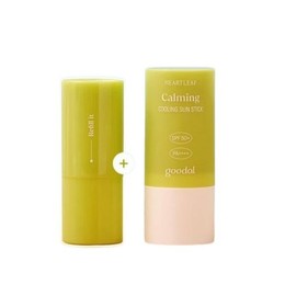 Refill Planning Goodal Clear Houttuynia cordata Soothing Cooling Sun Stick 19g+19g Refill 1 Set / 리필기획 구달 맑은 어성초 진정 쿨링 선스틱 19g+19g 리필 1세트