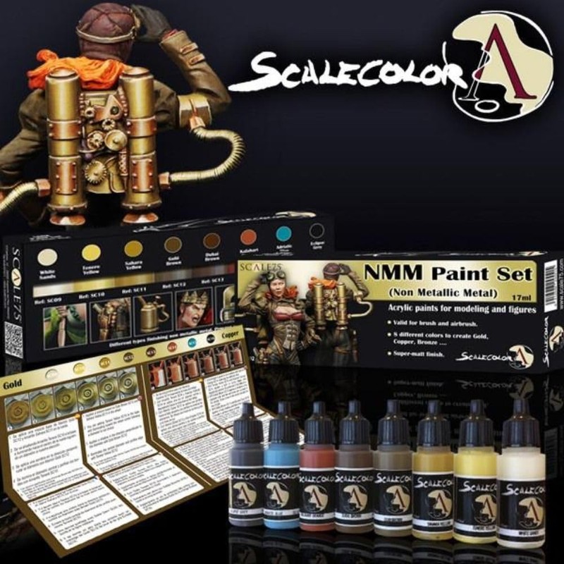 Scale75: NMM Paint Set (Gold And Copper) (8 x 17ml)