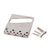 Alnicov Chrome Fixed Tele-Electric Guitar Bridge with Brass Saddles TL