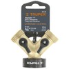 Truper AD-2X, Conector "Y" fundido en latón, válvula de cierre