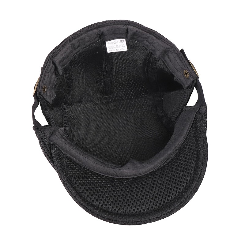 Faletony Men's Mesh Flat Cap Breathable Summer Peaked Cap Beret