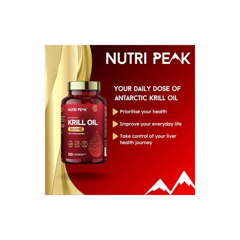 Max Strength Antarctic Krill Oil Softgels | 2000MG | 120