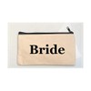 Bride, Bridesmaid Gift Makeup Bag, Custom Canvas Makeup Pouch, Mother