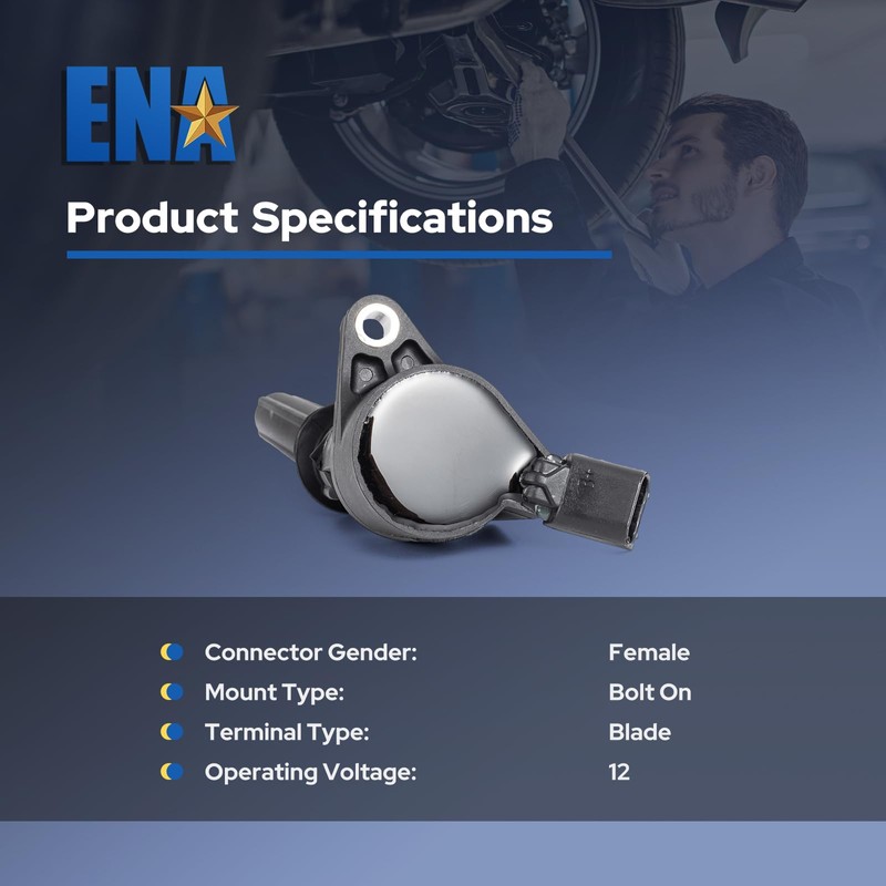 ENA Set of 8 Curved Boot Ignition Coil Pack Compatible