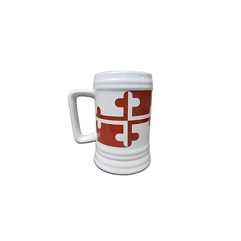 22 oz. Beer Stein with Maryland Flag