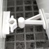 Quality Auto Spring White Door Holder Catch/Lock Fixings Included Bedroom/Bathroom/Living