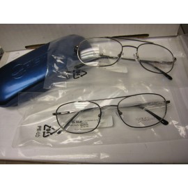 Via Milano 2 Via Milano EYEGLASS FRAMES Style PADRE Sz. 56-19-145 GUNMETAL  W/ Generic case