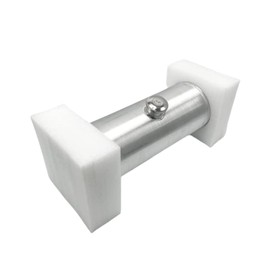 JSD 5 Gallon 8 x 24" Auxiliary Aluminum Gas Tank Cell+ Bracket With Baffle 3/8" NPT Outlet