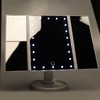 LED Vanity Mirror Three Fold USB Black with Data Cable