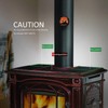 Wood Stove Fan 4 Blades Fireplace Fan Heat Powered Fast