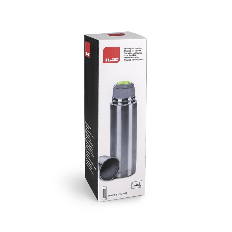 Ibili 753805 Double-Walled 500 ml Insulating Flask with 18/10 Stainless
