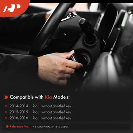 A-Premium Ignition Lock Cylinder with 2 keys Compatible with Kia Vehicles - Rio 2014 2015 2016