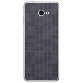 McHarrier Kyocera Easy Smartphone 2 A001KC Skin Sticker Square Dark Gray Pattern Back Compatible Decor Sheet