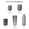CAUS Pet Charity Support Curved Water Bottle, Stainless-Steel Insulated Bottle