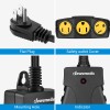 DEWENWILS Outdoor Wireless Remote Control Outlet Switch Power Plug Christmas