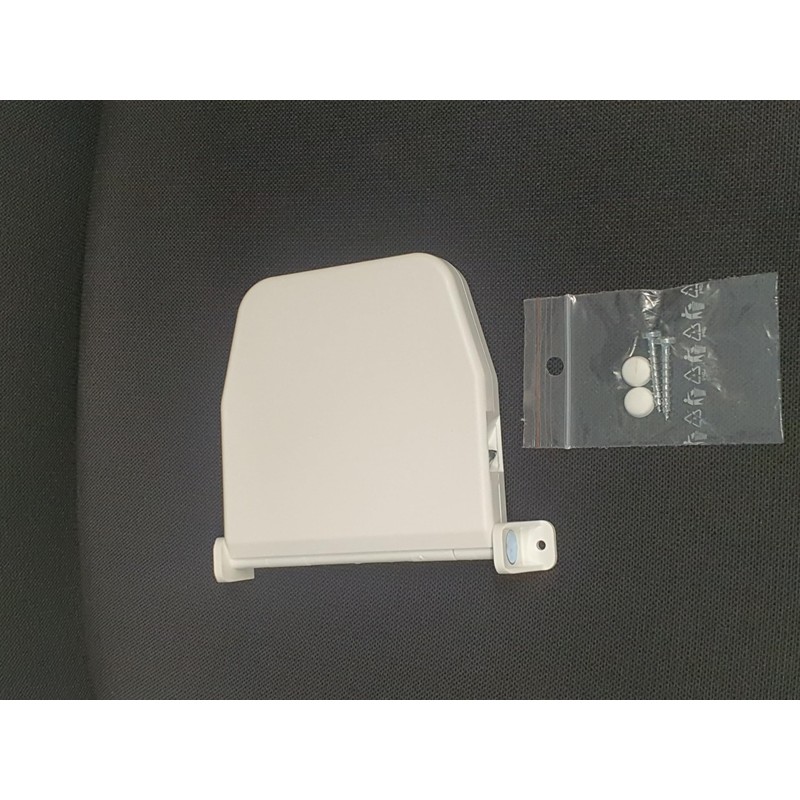 TESO Surface-Mounted Cord Winder with Hinge System in White (without