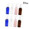 FOMIYES 8pcs Refillable Press Pump Bottles for Lotion and Liquid