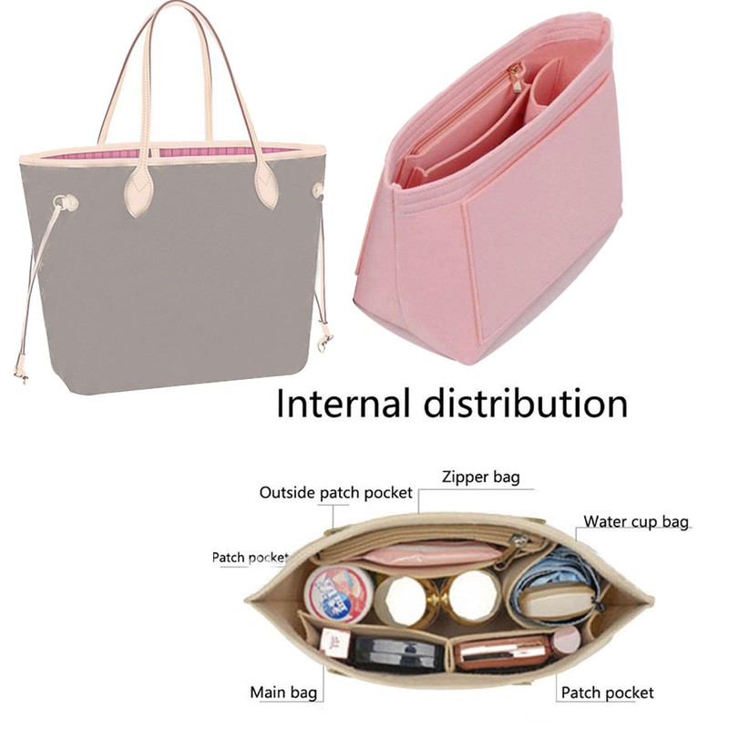Lckaey Purse Organizer Insert for Neverfull pm mm gm Shaper