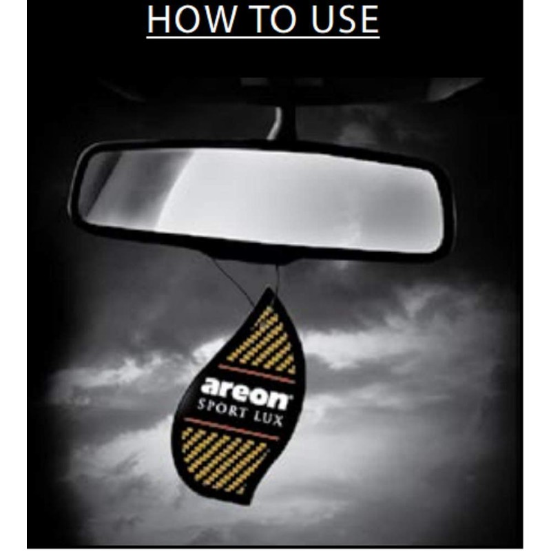 AREON SL02 Sport LUX Cardboard Air Freshener, Silver, 12 Pack