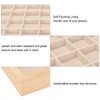 Jewellery Display Tray 24 Compartments Jewelry Drawer Insert Multipurpose Wood