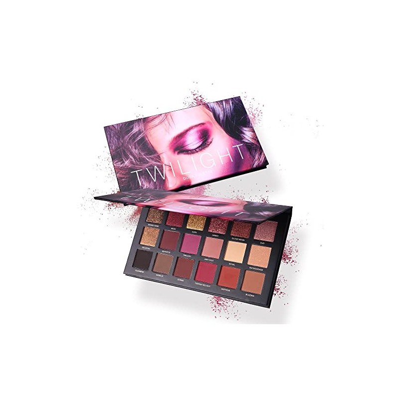 Professional 18 Pigmented Eye shadow, 10 Matte + 8 Shimmer,