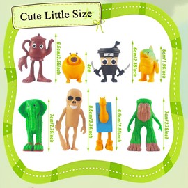 CLKDPNO 8Pcs Italian Brain Ornaments, Brairot Figures,Game Themed Model Toys,Animal 3D Printed Doll,Gifts Articulated Animals Fidget for Adults Kids