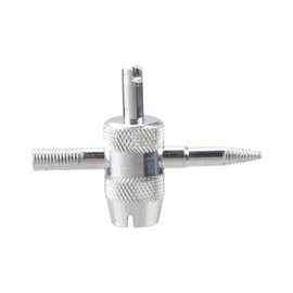 Tabanzhe Valve Core Remover Tool, 4 in 1 Tire Valve Stem Removal Tool Tire Stem Core Remover,Tyre Valve Removers Repair Tool for Car, Motorcycle, Bicycle(Silver)