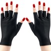 Kootinn UV Gloves for Gel Manicures UPF50+ Fingerless UV Light