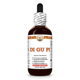 Di Gu Pi (Lycium Barbarum) Dry Bark Tincture, Made in Hawaii, Organic Raw Materials, All Natural, Vegan, Pure Liquid Extract - 2 fl.oz