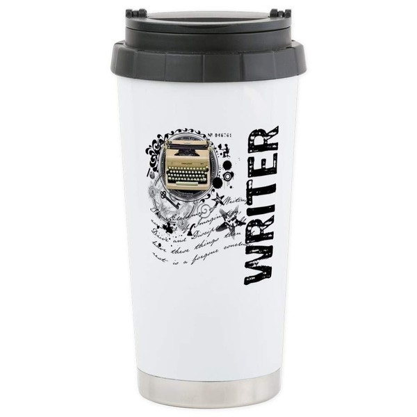 CafePress Writer Alchemy Stainless Steel Travel Mug Stainless Steel Travel Mug, Insulated 16 oz. Coffee Tumbler