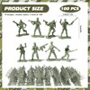 BRTNUP 100 PCS Mini Plastic Soldiers Figures, Military Plastic Toy