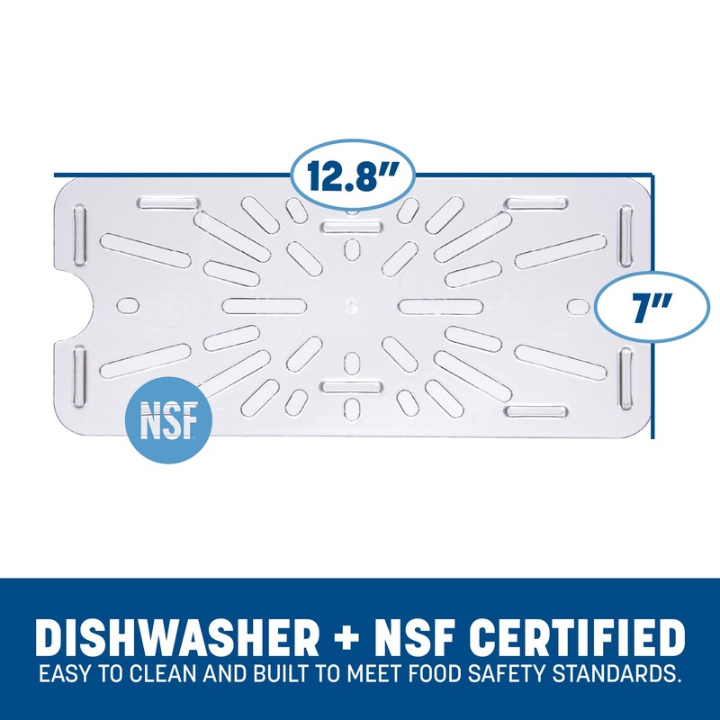Carlisle FoodService Products 3067007-E Plastic Drain Shelf for 1/3 Size