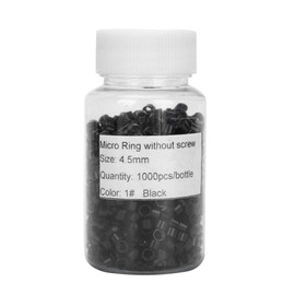 microlinks hair extensions kit Hair Extension Ring, 1000pcs Aluminum Micro Links Rings Beads Screw Small Comfortable Microlinks Hair Extensions Kit Suitable for All Types of Human Hair Extensions