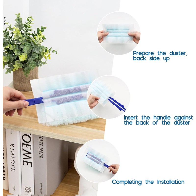 10Pcs Disposable Dusters Refills Disposable Electrostatic Duster Dusting Refills with