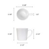 Thunder Group Color White melamine dinnerware collection 3.125 inch mug/cup