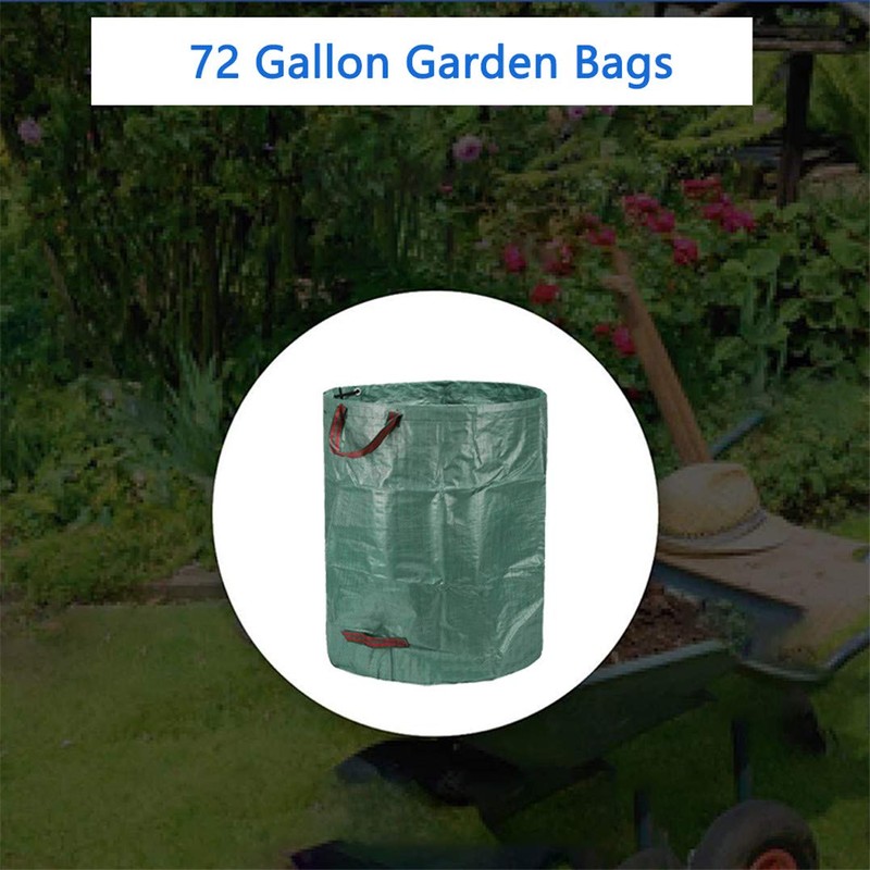 Garden Bags,Reuseable Yard Leaf Bag 72 Gallon Heavy duty Gardening
