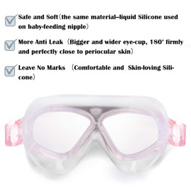 Swimming goggles adults, anti-fog without leakage, clear sight, UV protection, 180° wide vision, easy to adjust, professional super comfortable swimming goggles for men and women.