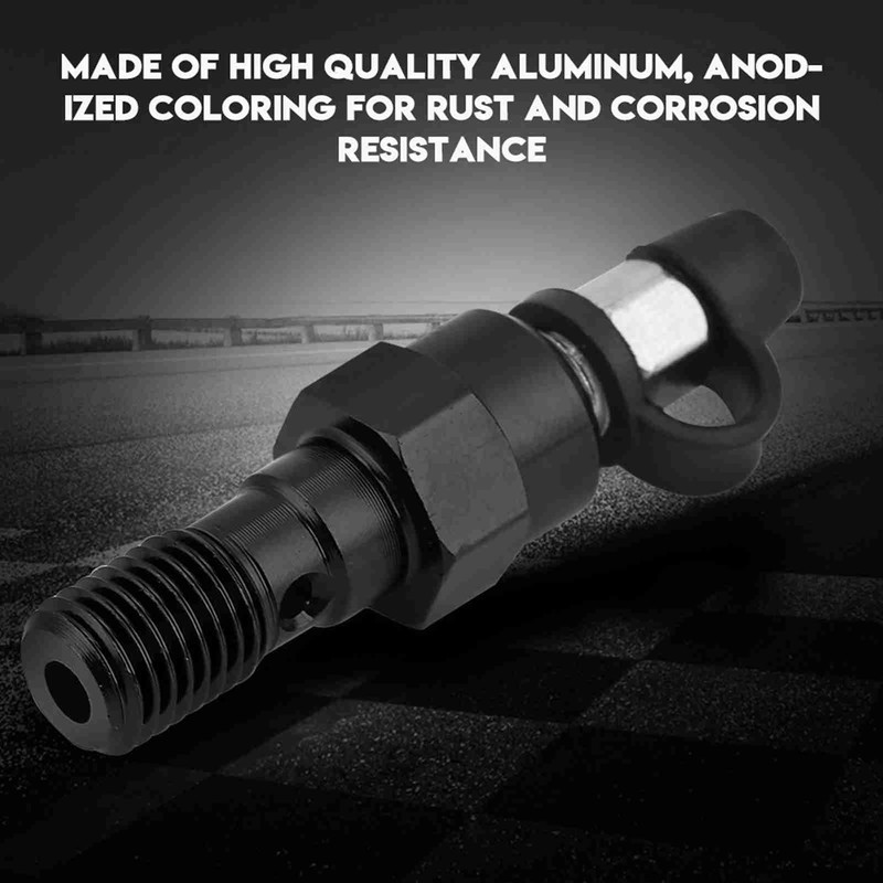 Banjo Bolt Bleed Screw, M10 x 1.0mm Motorcycle Brake Master